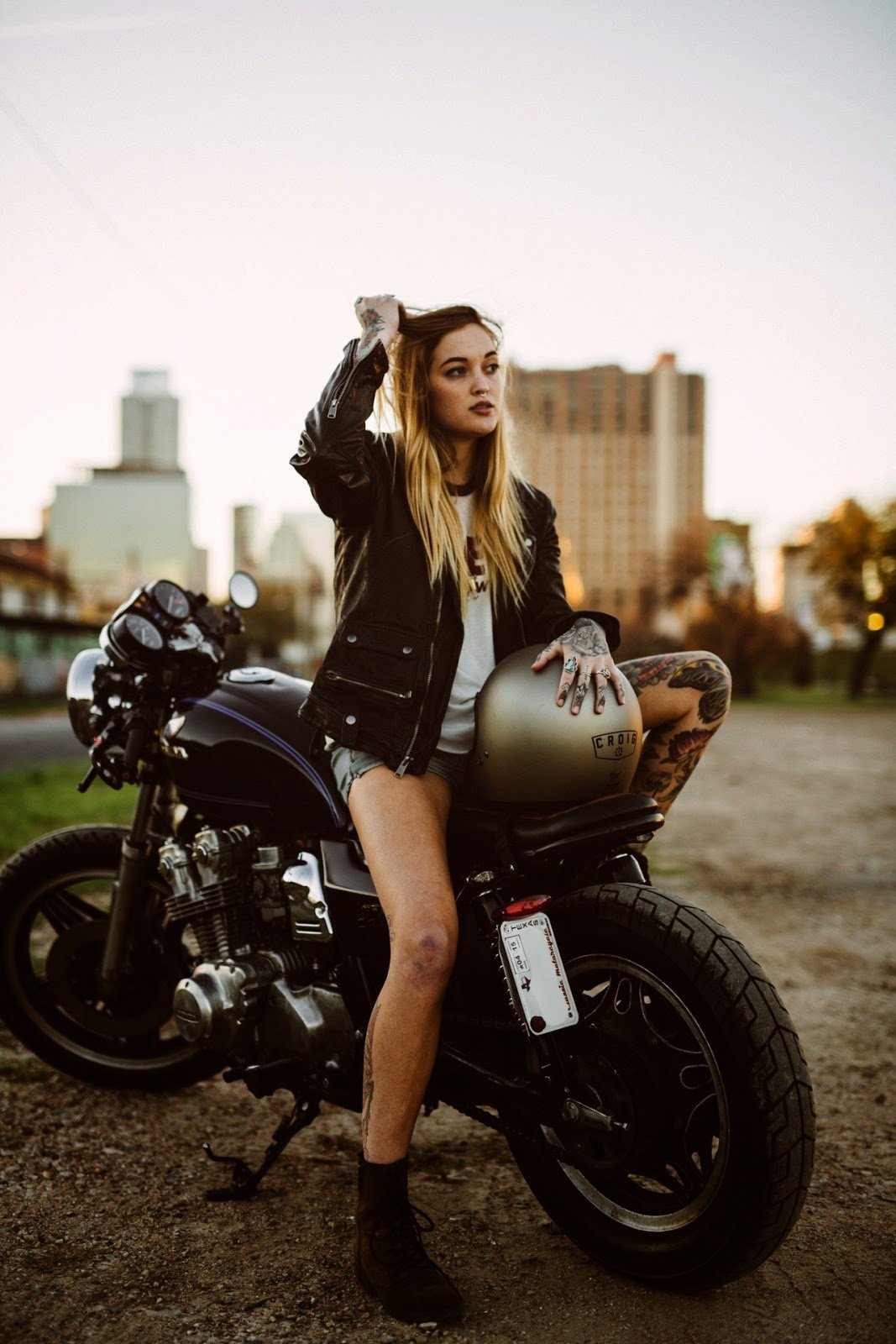 Beautiful girls and bikes in Perm