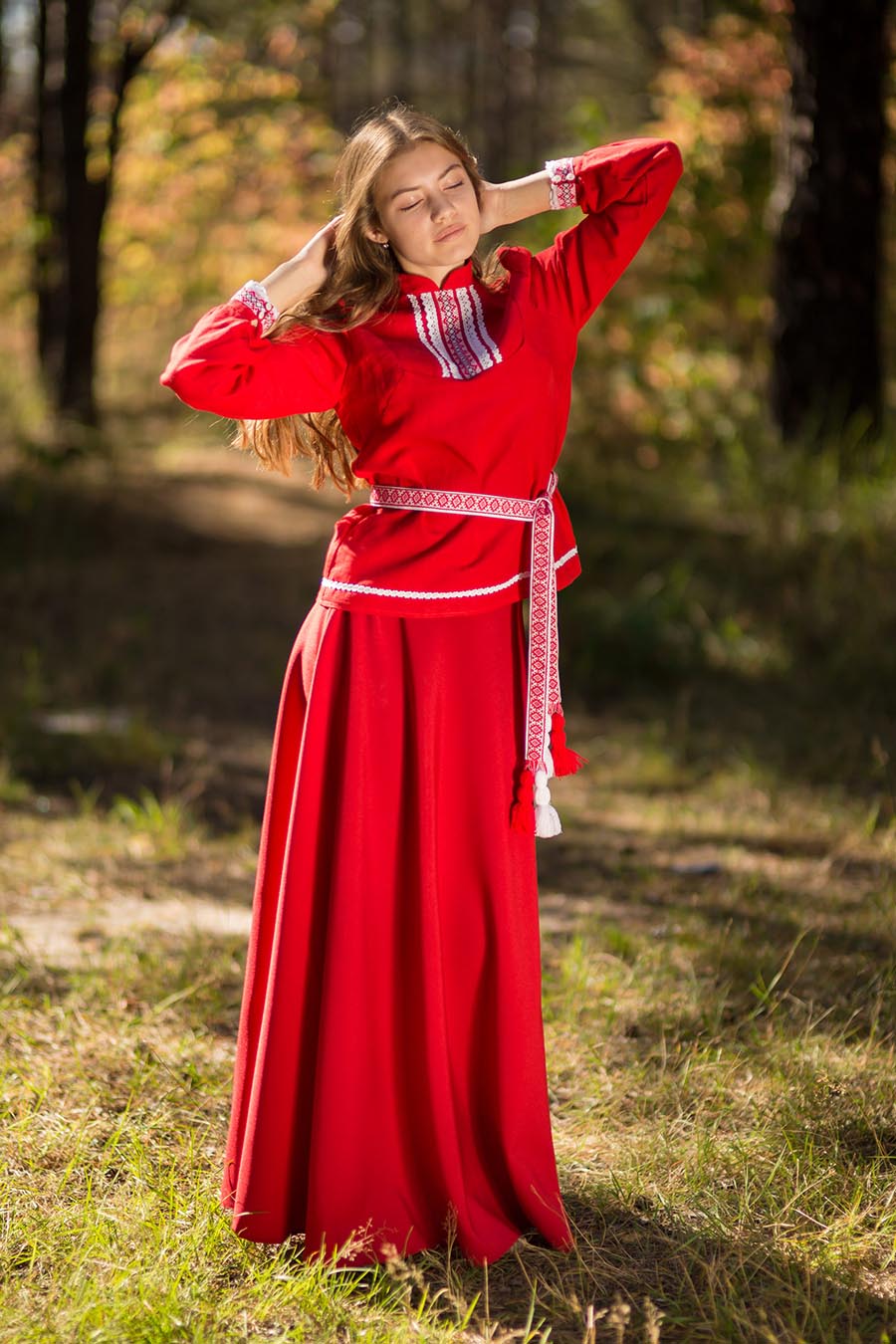 Underwear Women in Slavic costumes in Perm
