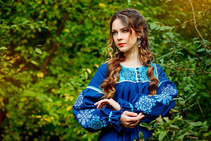Sexy photo Women in Slavic costumes in Perm